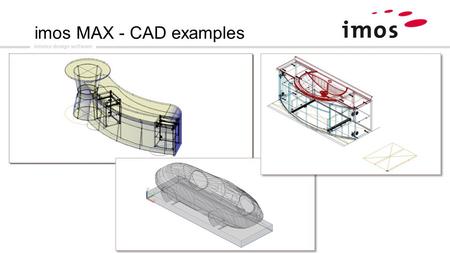 Interior design software imos MAX - CAD examples.