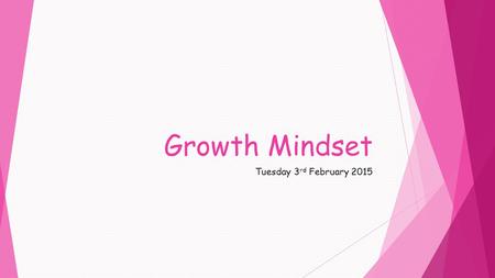 Growth Mindset Tuesday 3 rd February 2015. A sense of self worth Lifelong Learner Social Being.