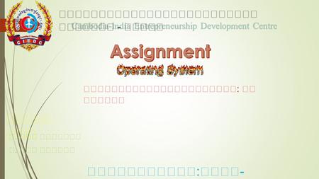 system software presentation