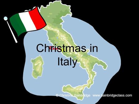 Christmas in Italy © Christina Bainbridge www.bainbridgeclass.com.