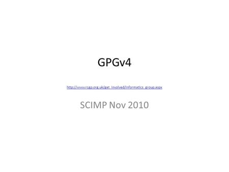 GPGv4   SCIMP Nov 2010.