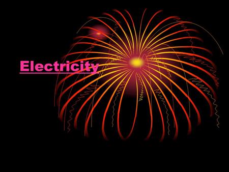 Electricity. Static Is stationary E.g. Brush your hair Wool socks in tumble drier Current Flows around circuit E.g. turn on light Walkman Electricity.