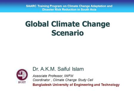 Global Climate Change Scenario