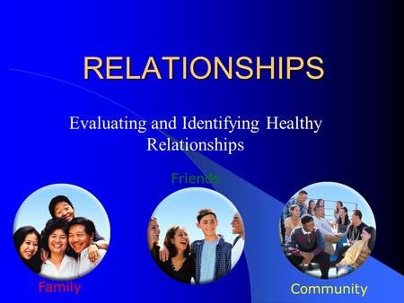 Evaluating and Identifying Healthy Relationships