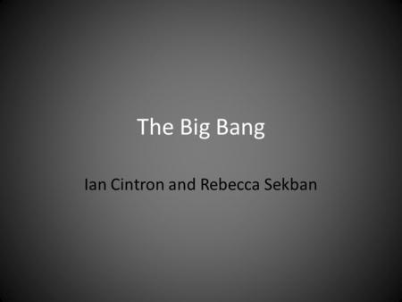 Ian Cintron and Rebecca Sekban