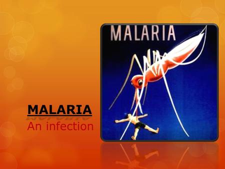 MALARIA An infection.