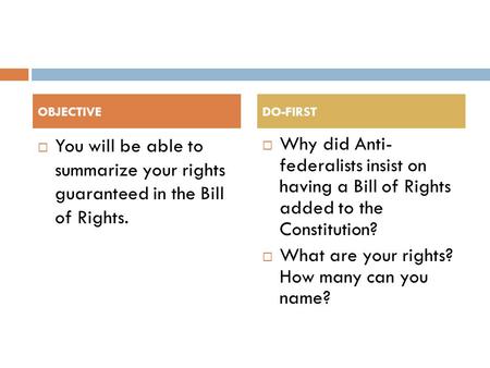 What are your rights? How many can you name?