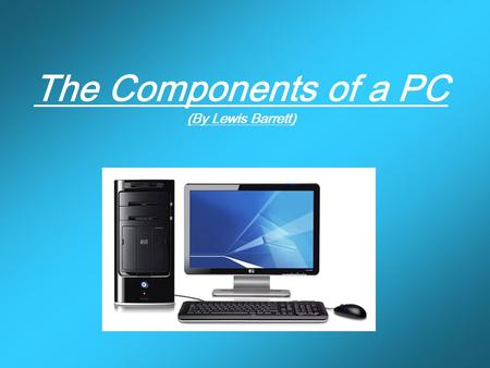 presentation on personal computer