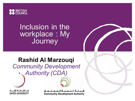 Inclusion in the workplace : My Journey