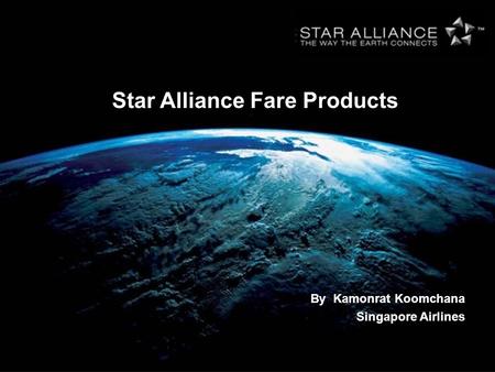 Star Alliance Fare Products
