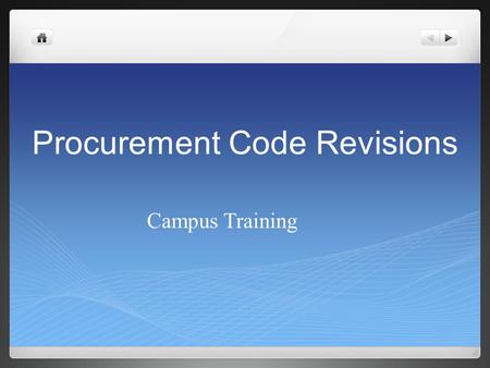 Procurement Code Revisions Campus Training. Audit of Utah’s Department of Alcoholic Beverage Control Operational Audit – processes Violated “Open Meeting”