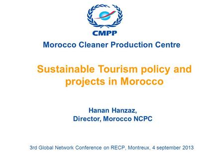 Sustainable Tourism policy and projects in Morocco
