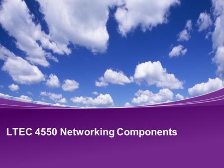 LTEC 4550 Networking Components