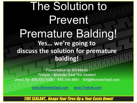 The Solution to Prevent Premature Balding!