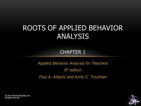Roots of Applied Behavior Analysis Chapter 1