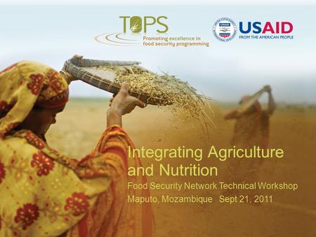 Integrating Agriculture and Nutrition