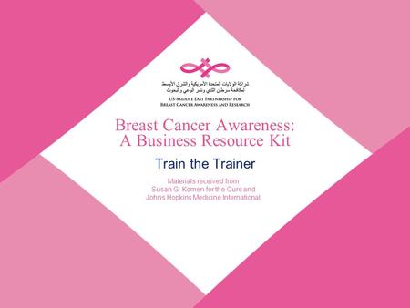 Breast Cancer Awareness: A Business Resource Kit