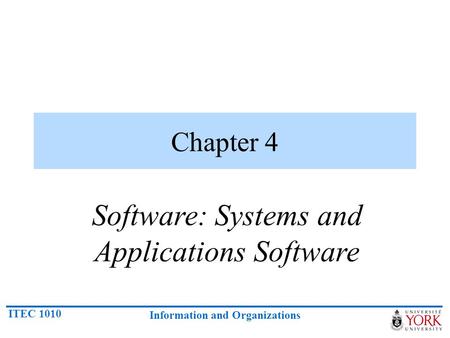 Software: Systems and Applications Software