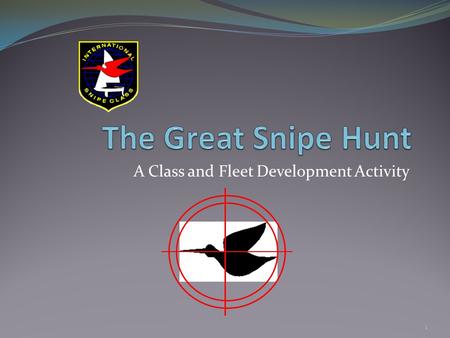 A Class and Fleet Development Activity 1. What is “The Great Snipe Hunt” The Great Snipe Hunt is a fleet building activity aimed at locating missing snipe.