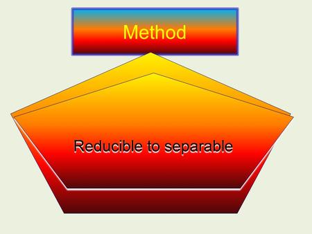 Method Homogeneous Equations Reducible to separable.