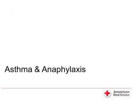 Asthma & Anaphylaxis. 1.Life-long lung disease 2.23 million Americans were affected (2008) 3.Severe cases are on the rise.