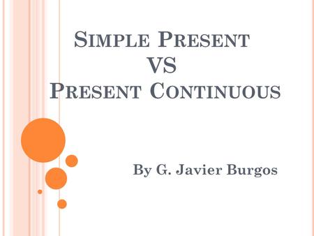 presentation present simple tense