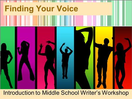 Introduction to Middle School Writer’s Workshop