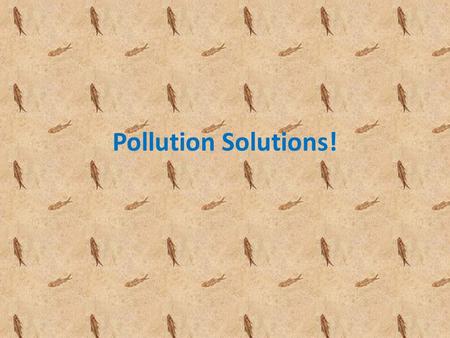Pollution Solutions! How pollution is caused: Pollution can be caused by oil tankers crashed together, or it could be caused by oil tanks caught in a.