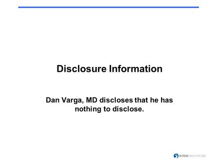 Disclosure Information