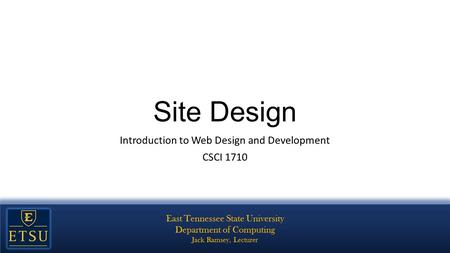 10 - High Points CSCI Introduction to Web Development and Design - ppt ...