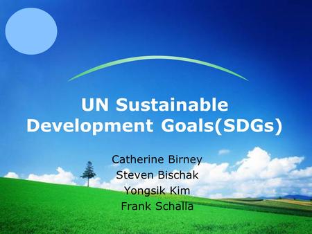UN Sustainable Development Goals(SDGs)