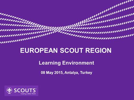 EUROPEAN SCOUT REGION Learning Environment