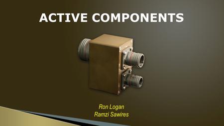 Active Components Ron Logan Ramzi Sawires.