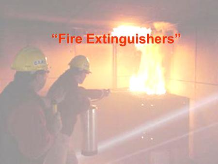 “Fire Extinguishers”.