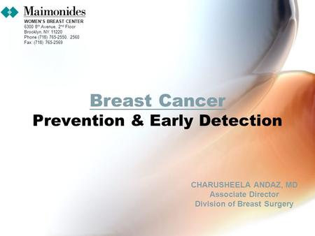 Breast Cancer Prevention & Early Detection