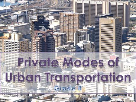 Main mode to work - % of commuters Western Cape 45.50.68 Eastern Cape 15.50.23 Northern Cape 25.40.41 Free.