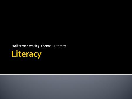 Half term 1 week 3 theme - Literacy. Read this article as a shared reading activity with your class. week 3 Day 1 literacy TOTW article.docx Do you agree.