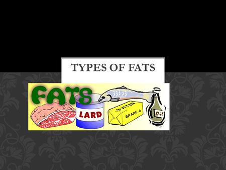 Fats (lipids) are a class of nutrients. Fats are solid at room temperature (animals) Oils are liquid at room temperature(plants) Monomer is fatty acid.