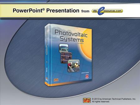 Chapter 8 Inverters AC Power • Inverters • Power Conditioning Units • Inverter Features and Specifications.