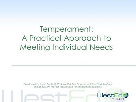 A Practical Approach to Meeting Individual Needs
