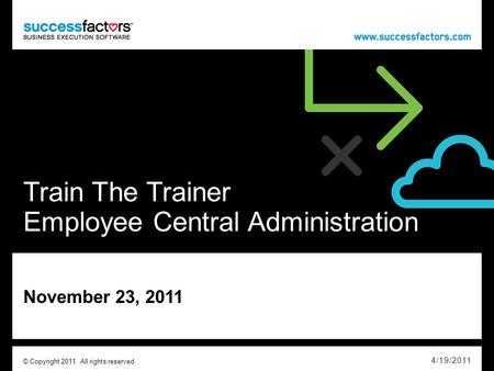 Train The Trainer Employee Central Administration