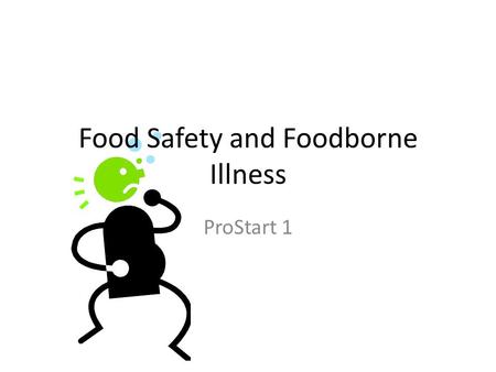 Food Safety and Foodborne Illness ProStart 1. Resultant Knowledge Give examples of potentially hazardous foods. Distinguish between situation in which.
