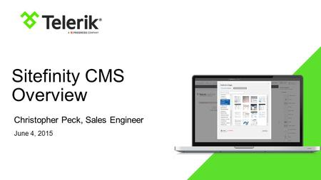 Sitefinity CMS Overview