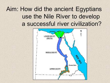 The Nile River Valley Label & color the map using textbook pg. 39