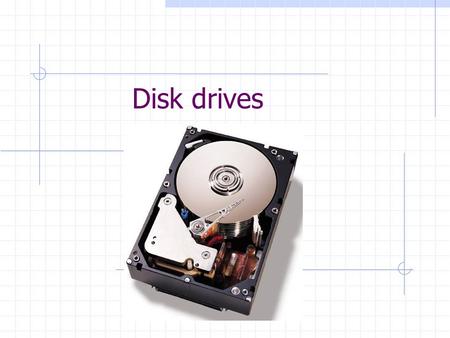 Disk drives. Hard drives Geometry: heads, tracks (sectors) and cylindercylinder Physical construction: an exampleexample Detailed description Detailed.