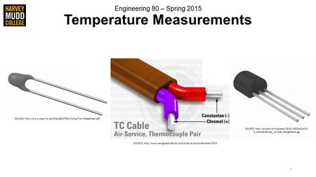 Engineering 80 – Spring 2015 Temperature Measurements