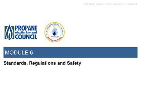 MODULE 6 Standards, Regulations and Safety.