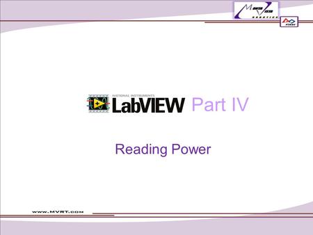                       Part IV Reading Power.