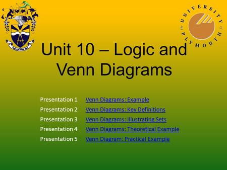 powerpoint presentation on union and intersection of sets