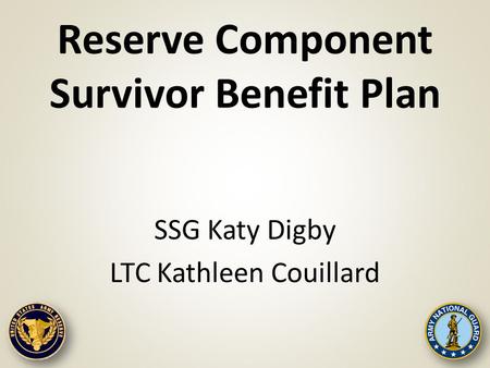 Reserve Component Survivor Benefit Plan